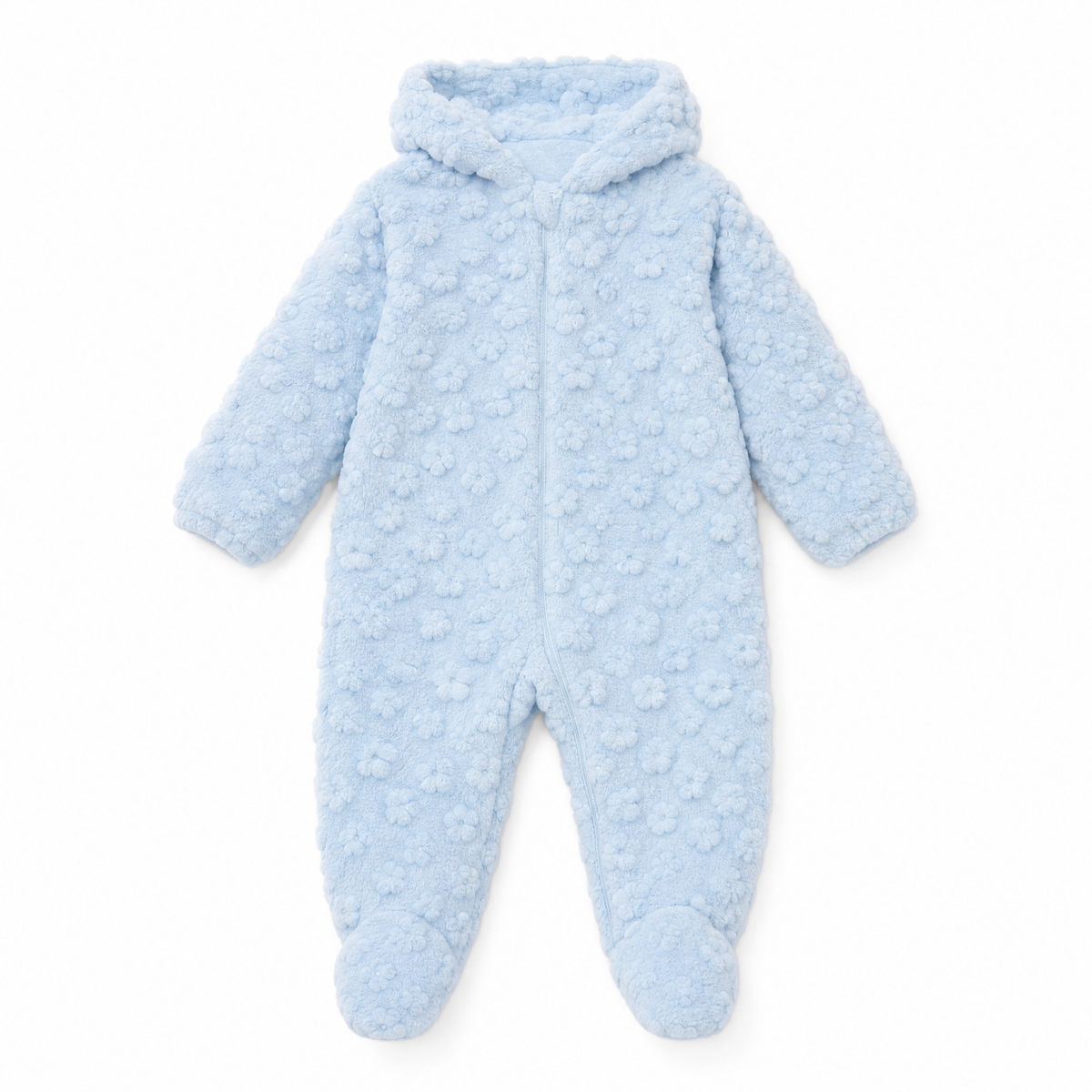 Pyjama Tortue Bébé — combinaison douillette à carapace, coloris bleu, photo 13